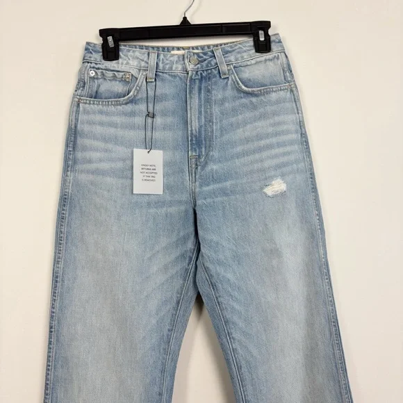 GRLFRND Sara Super High Rise Straight Jeans in La Brea Ave Size 27 Straight Leg